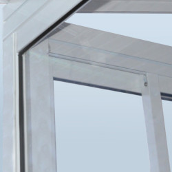 Véranda 300x425cm en alu blanc et polycarbonate 8mm Sanremo Palram - Canopia