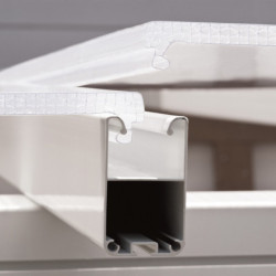 Véranda 300x425cm en alu blanc et polycarbonate 8mm Sanremo Palram - Canopia