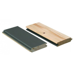 Abri de jardin en bois vitrifié gris 19mm Qubic de 6.05m² Karibu