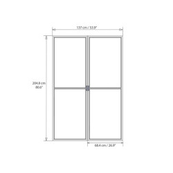 Moustiquaire grise pour véranda Sanremo de Canopia by Palram