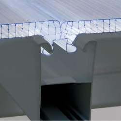 Véranda 300x425cm alu gris et polycarbonate 8mm Sanremo - Palram - Canopia