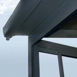Véranda 300x425cm alu gris et polycarbonate 8mm Sanremo - Palram - Canopia