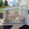 Véranda 400x425cm en alu blanc et polycarbonate 8mm Sanremo Palram - Canopia