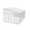 Véranda 400x425cm en alu blanc et polycarbonate 8mm Sanremo Palram - Canopia