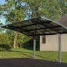 Carport en alu gris et polycarbonate Arizona Breeze 5000 Palram - Canopia