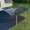 Carport en alu gris et polycarbonate Arizona Breeze 5000 Palram - Canopia