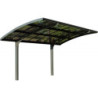 Carport en alu gris et polycarbonate Arizona Breeze 5000 Palram - Canopia