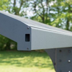 Carport en alu gris et polycarbonate Arizona Breeze 5000 Palram - Canopia