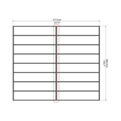Carport double gris en polycarbonate Arizona Breeze 5000 Palram - Canopia
