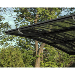 Carport double gris en polycarbonate Arizona Breeze 5000 Palram - Canopia
