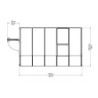 Véranda PVC et polycarbonate transparent 200x324cm Sun Room RION