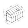 Véranda PVC et polycarbonate transparent 200x386cm Sun Room RION