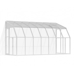 Véranda en PVC + polycarbonate transparent 200x448cm Sun Room RION