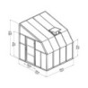 Véranda PVC et polycarbonate transparent 258x260cm Sun Room RION