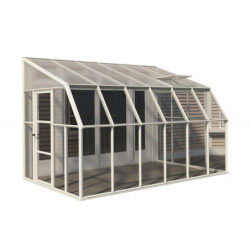 Véranda PVC et polycarbonate transparent 258x384cm Sun Room RION