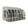 Véranda PVC et polycarbonate transparent 258x384cm Sun Room RION
