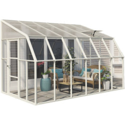 Véranda PVC et polycarbonate transparent 258x384cm Sun Room RION