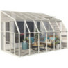 Véranda PVC et polycarbonate transparent 258x384cm Sun Room RION