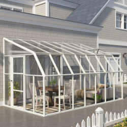 Véranda en PVC avec toit transparent 258x446cm Sun Room - RION