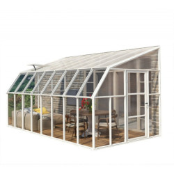 Véranda PVC et polycarbonate transparent 258x508cm Sun Room RION