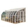 Véranda PVC et polycarbonate transparent 258x508cm Sun Room RION