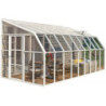 Véranda PVC et polycarbonate transparent 258x570cm Sun Room RION