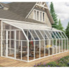 Véranda PVC et polycarbonate transparent 258x632cm Sun Room RION
