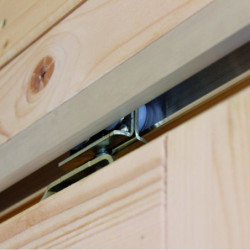 Abri en bois massif 28mm toit plat Qubu Eck 9.24m² - Karibu