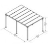 Pergola en aluminium et polycarbonate 316x436cm Milano™ 4300 - Palram - Canopia