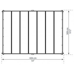 Pergola en aluminium et polycarbonate 316x436cm Milano™ 4300 - Palram - Canopia