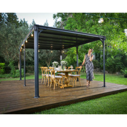 Pergola en aluminium et polycarbonate 316x436cm Milano™ 4300 - Palram - Canopia