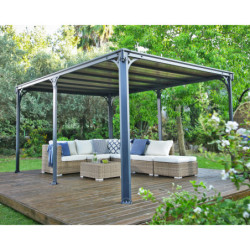 Pergola en aluminium et polycarbonate 316x436cm Milano™ 4300 - Palram - Canopia