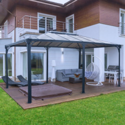 Pergola aluminium et polycarbonate 492x359cm Martinique 5000 Palram - Canopia