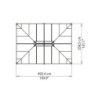 Pergola aluminium et polycarbonate 492x359cm Martinique 5000 Palram - Canopia