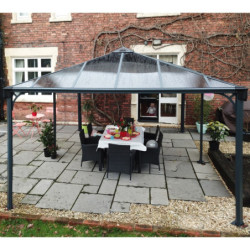 Pergola aluminium et polycarbonate 492x359cm Martinique 5000 Palram - Canopia