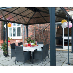 Pergola aluminium et polycarbonate 492x359cm Martinique 5000 Palram - Canopia