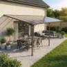 Pergola adossée ajustable en aluminium 3,05x6,18m X-METAL