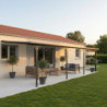 Pergola adossée ajustable en aluminium 3,05x6,18m X-METAL