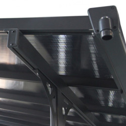 Pergola adossée ajustable en aluminium 3,05x6,18m X-METAL