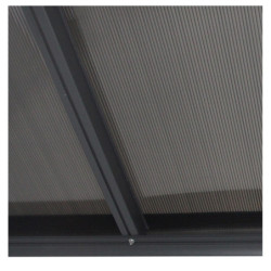 Pergola adossée ajustable en aluminium 3,05x6,18m X-METAL