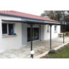 Pergola adossée ajustable en aluminium 3,05x6,18m X-METAL