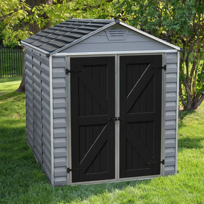 Abri en polycarbonate 3,97m² Skylight Deco + Plancher Palram - Canopia