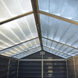 Abri en polycarbonate 3,97m² Skylight Deco + Plancher Palram - Canopia