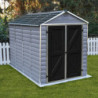 Abri de jardin en polycarbonate Gris Skylight Deco 5,28m² Palram - Canopia