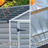 Abri de jardin en polycarbonate gris 6,59m² Skylight Deco Palram - Canopia
