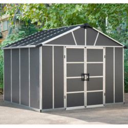 Abri de jardin 7,9m² sans plancher en polycarbonate YUKON - Palram - Canopia