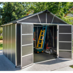 Abri de jardin 7,9m² sans plancher en polycarbonate YUKON - Palram - Canopia