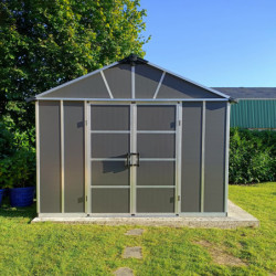 Abri de jardin 7,9m² sans plancher en polycarbonate YUKON - Palram - Canopia