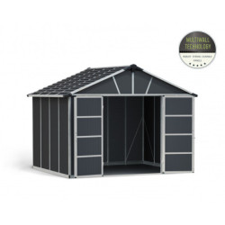 Abri de jardin 7,9m² en polycarbonate YUKON + plancher - Palram - Canopia