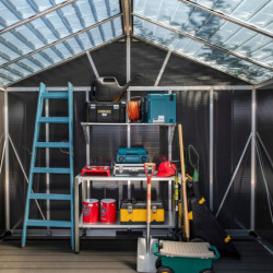 Abri de jardin 7,9m² en polycarbonate YUKON + plancher - Palram - Canopia